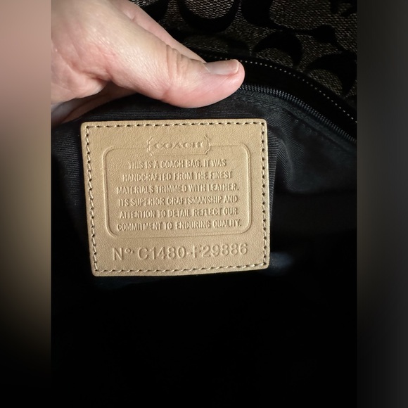 COACH PEYTON PERFORATED PVC ZIP TOP TOTE - Picture 7 of 8